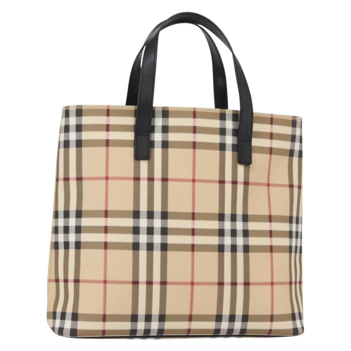 Burberry Burberry Top Handle Tote Nova Check Canvas Size ONE SIZE - 18 Thumbnail