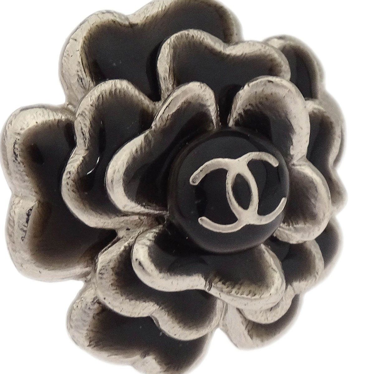 Chanel Chanel Vintage Camellia Earrings Enamel Size ONE SIZE - 3 Thumbnail