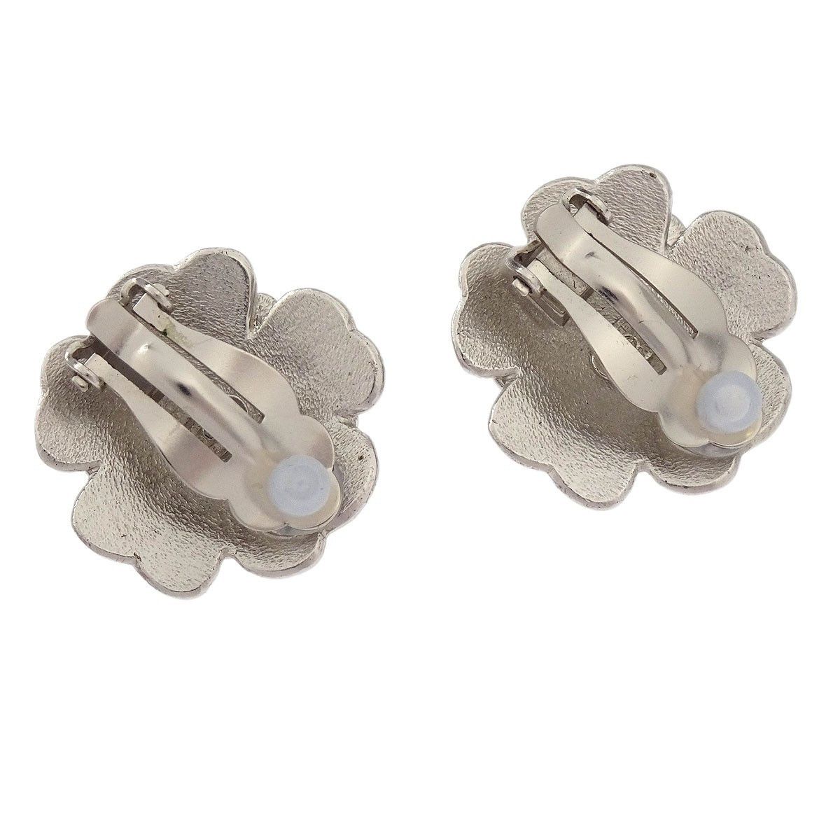 Chanel Chanel Vintage Camellia Earrings Enamel Size ONE SIZE - 2 Thumbnail