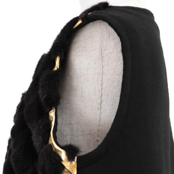 Other Other BRASCHI Loro Piana NAFA Mink Fur Vest Natural Material Outerwear DUTY FREE for USA Size ONE SIZE - 14 Thumbnail