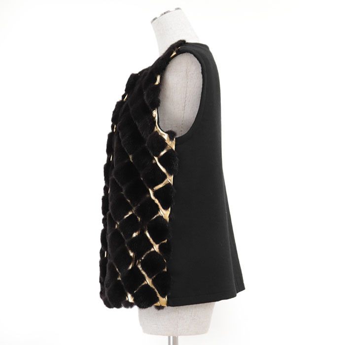 Other Other BRASCHI Loro Piana NAFA Mink Fur Vest Natural Material Outerwear DUTY FREE for USA Size ONE SIZE - 13 Thumbnail