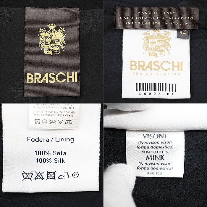 Other Other BRASCHI Loro Piana NAFA Mink Fur Vest Natural Material Outerwear DUTY FREE for USA Size ONE SIZE - 10 Thumbnail