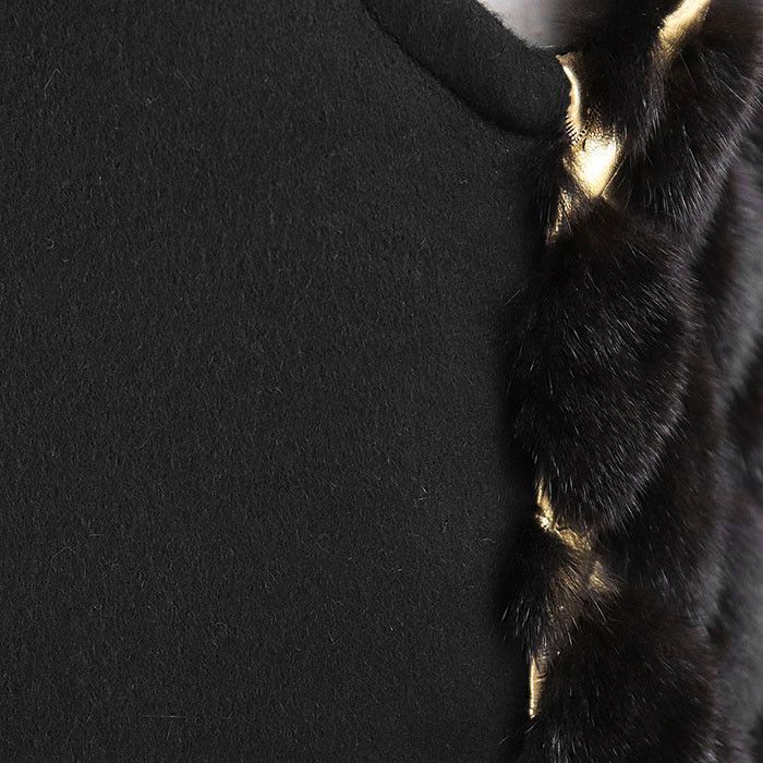 Other Other BRASCHI Loro Piana NAFA Mink Fur Vest Natural Material Outerwear DUTY FREE for USA Size ONE SIZE - 7 Thumbnail