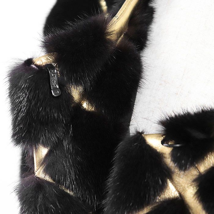 Other Other BRASCHI Loro Piana NAFA Mink Fur Vest Natural Material Outerwear DUTY FREE for USA Size ONE SIZE - 5 Thumbnail