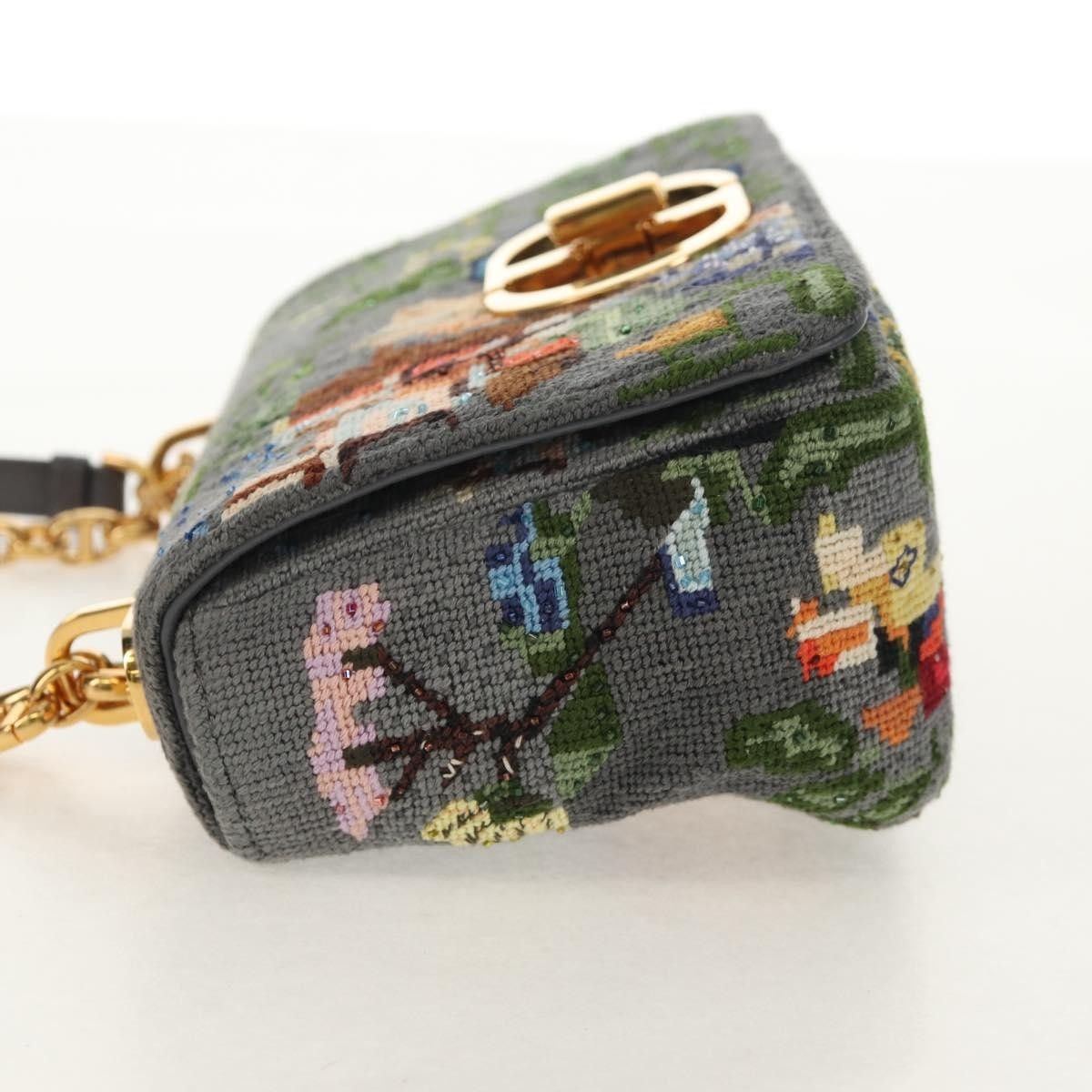 Dior Christian Dior Caro Bag Embroidered Cotton Size ONE SIZE - 3 Thumbnail