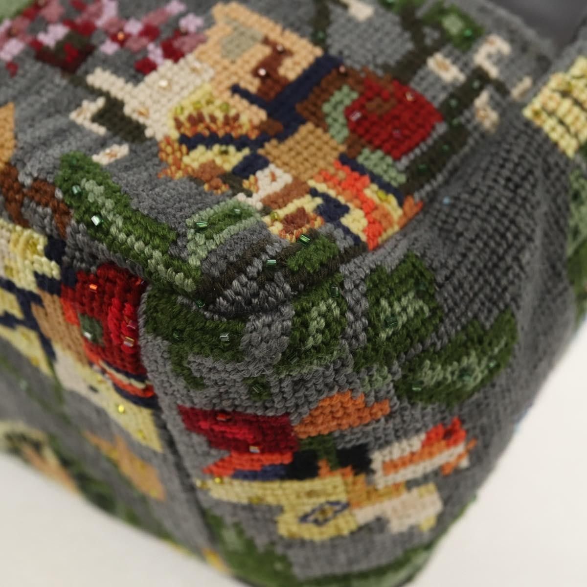 Dior Christian Dior Caro Bag Embroidered Cotton Size ONE SIZE - 11 Thumbnail