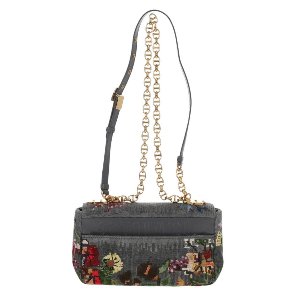 Dior Christian Dior Caro Bag Embroidered Cotton Size ONE SIZE - 2 Thumbnail