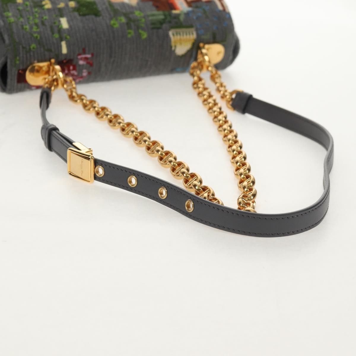 Dior Christian Dior Caro Bag Embroidered Cotton Size ONE SIZE - 7 Thumbnail