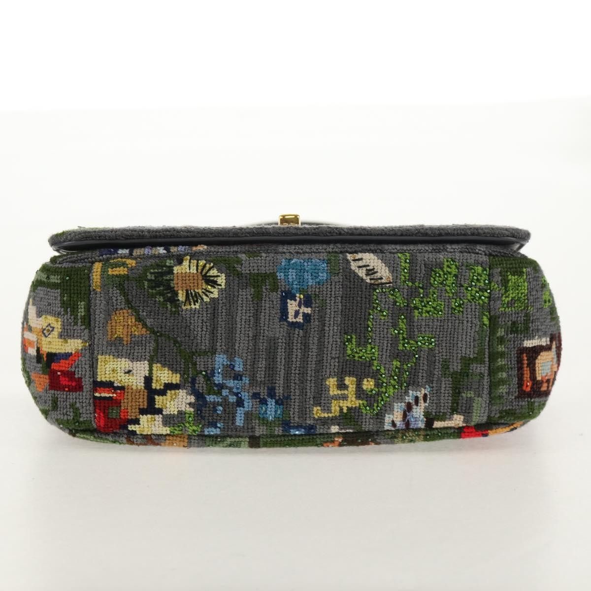 Dior Christian Dior Caro Bag Embroidered Cotton Size ONE SIZE - 16 Thumbnail