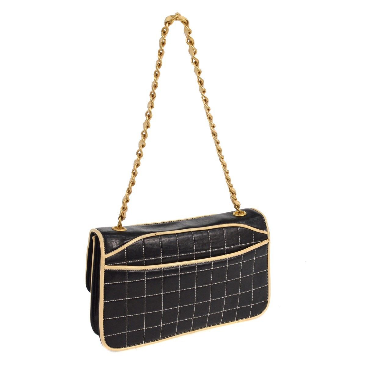 Chanel Chanel Chocolate Bar Mademoiselle Flap Bag Quilted Leather Size ONE SIZE - 2 Thumbnail