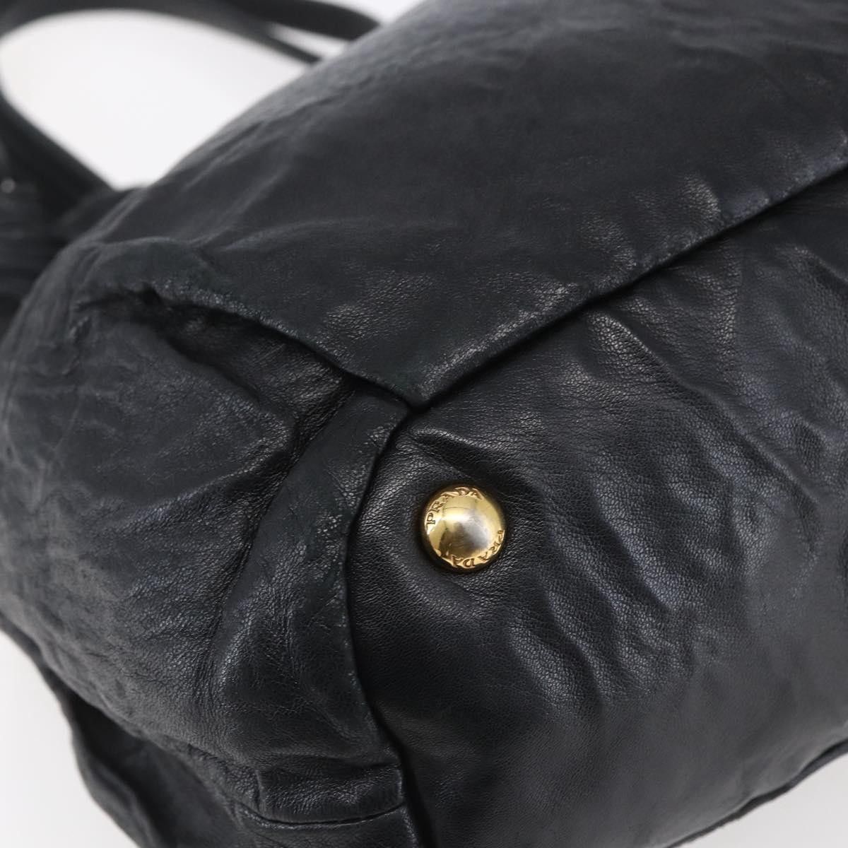 Prada Prada Bow Tie Pleated Tote Leather Size ONE SIZE - 9 Thumbnail