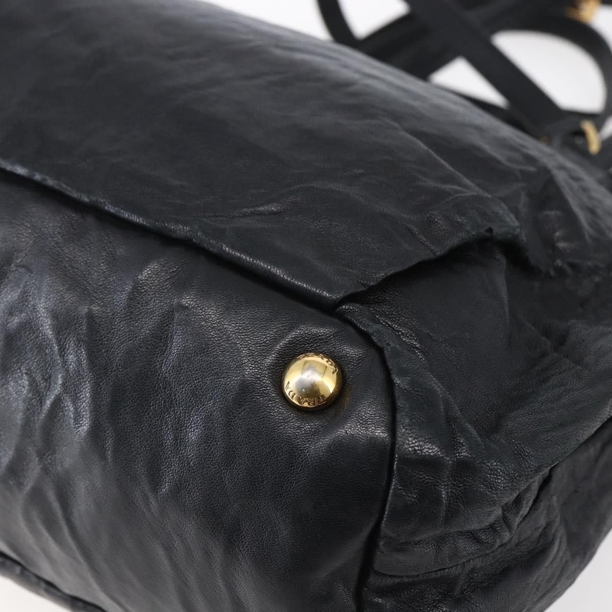 Prada Prada Bow Tie Pleated Tote Leather Size ONE SIZE - 12 Thumbnail