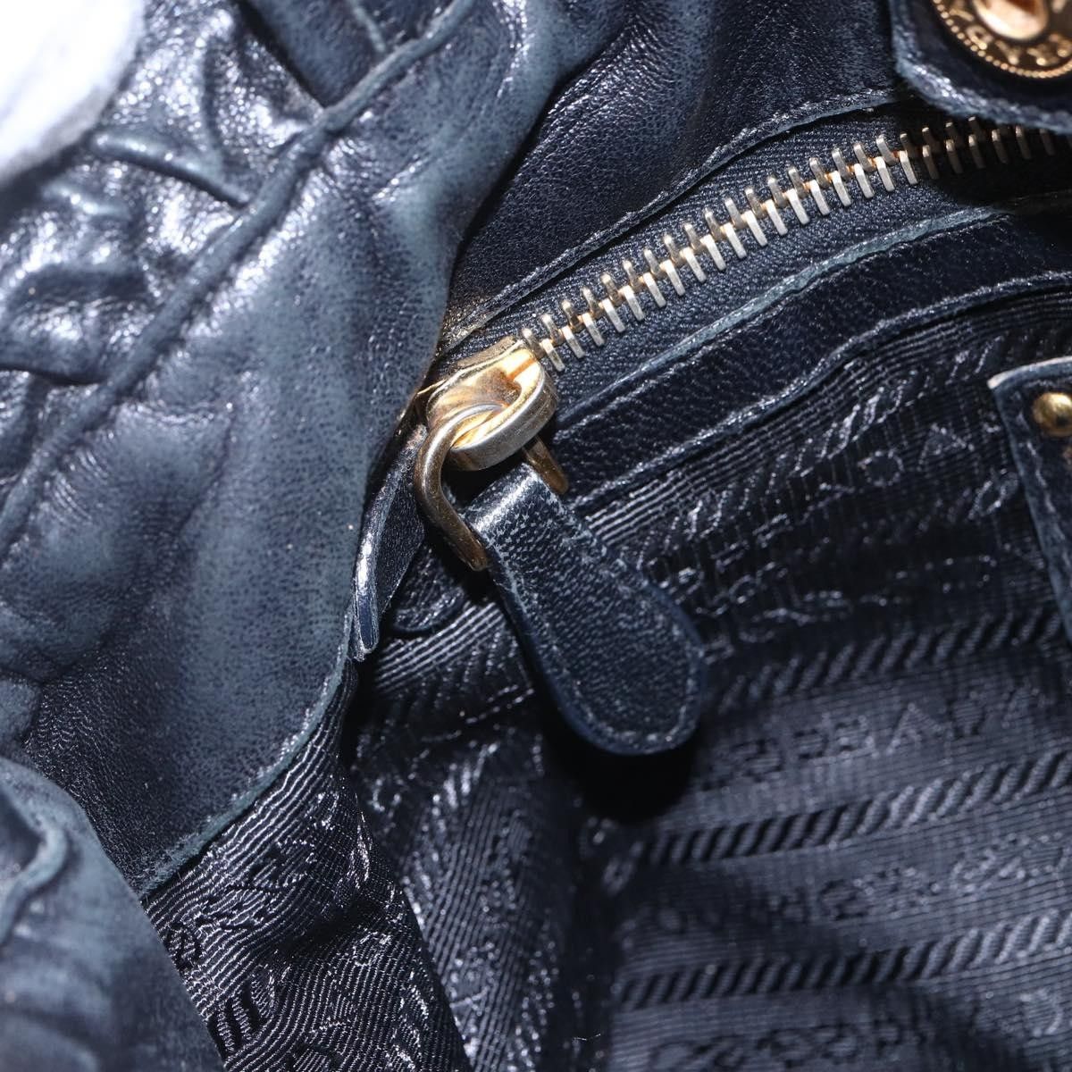 Prada Prada Bow Tie Pleated Tote Leather Size ONE SIZE - 21 Thumbnail