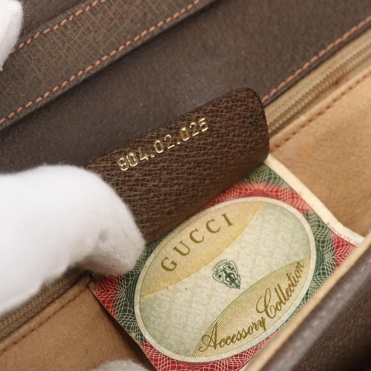 Gucci Gucci Vintage Shoulder Bag GG Canvas and Leather Size ONE SIZE - 7 Thumbnail