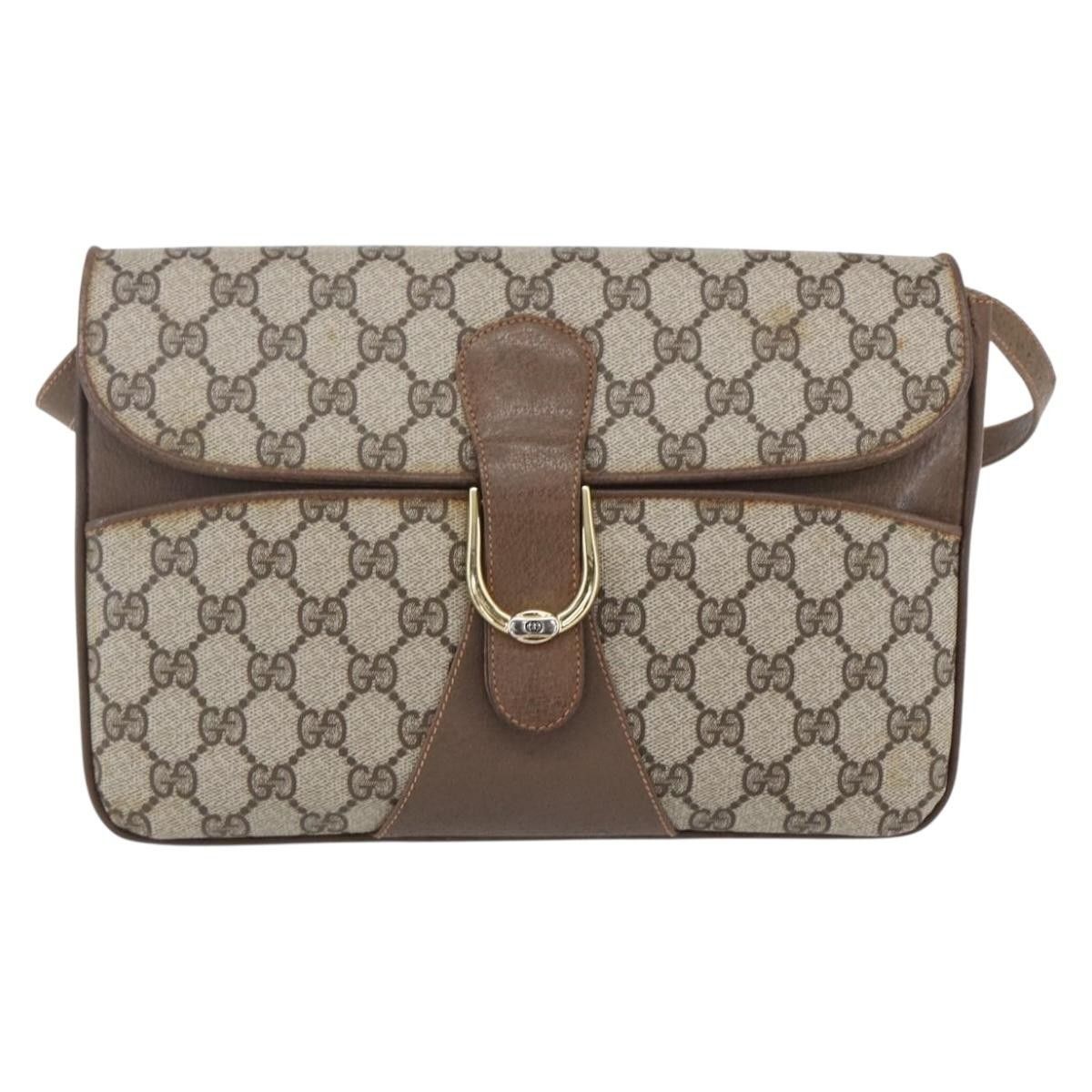 Gucci Gucci Vintage Shoulder Bag GG Canvas and Leather Size ONE SIZE - 18 Thumbnail
