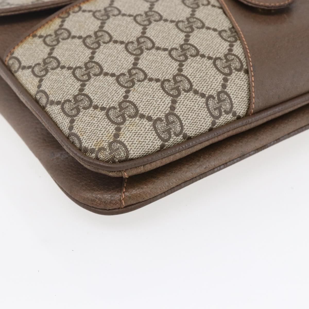 Gucci Gucci Vintage Shoulder Bag GG Canvas and Leather Size ONE SIZE - 10 Thumbnail