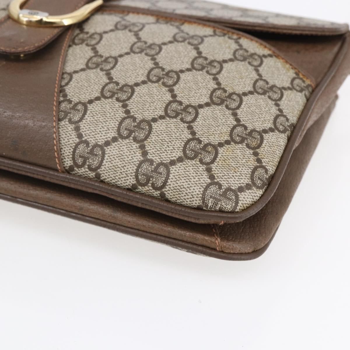 Gucci Gucci Vintage Shoulder Bag GG Canvas and Leather Size ONE SIZE - 9 Thumbnail