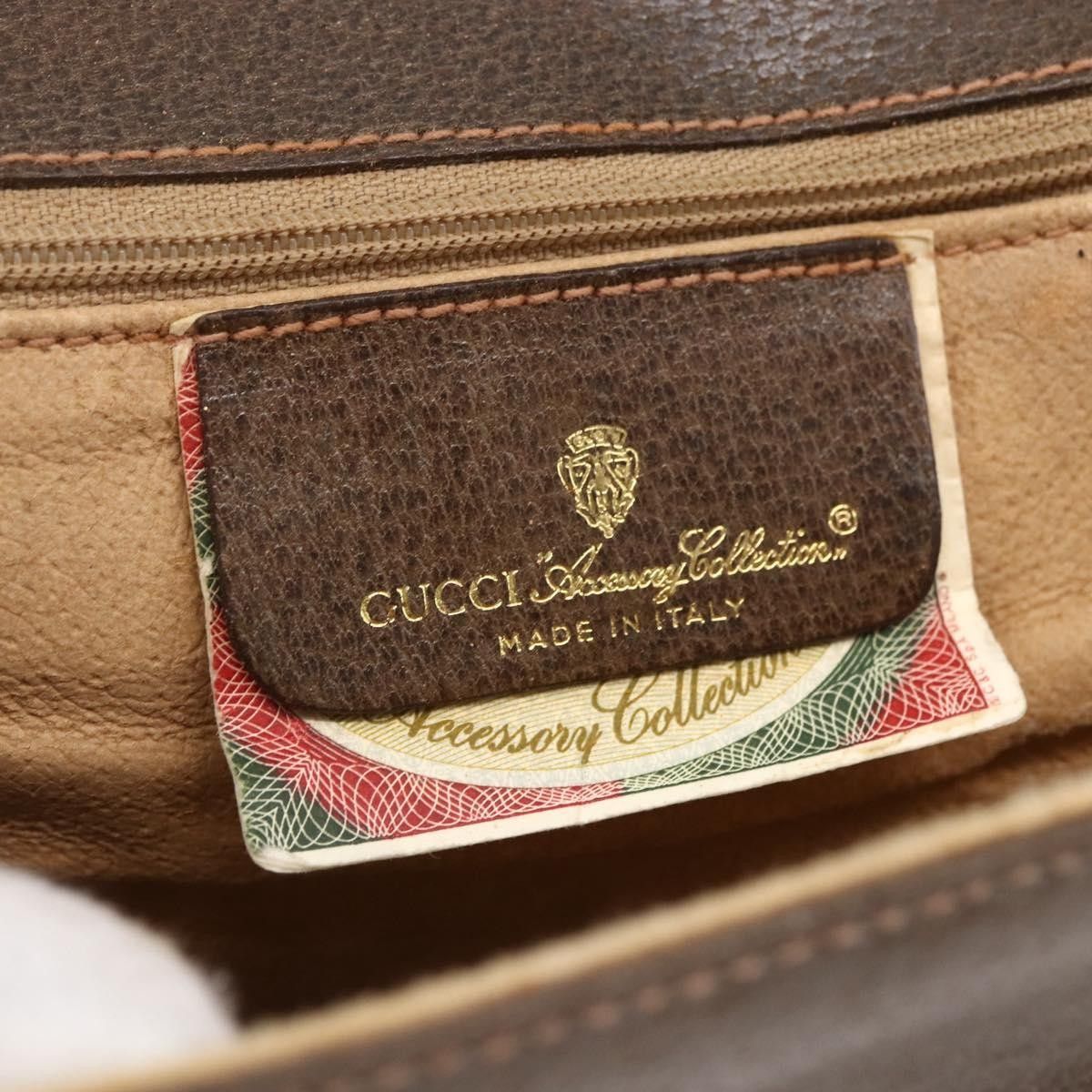 Gucci Gucci Vintage Shoulder Bag GG Canvas and Leather Size ONE SIZE - 6 Thumbnail