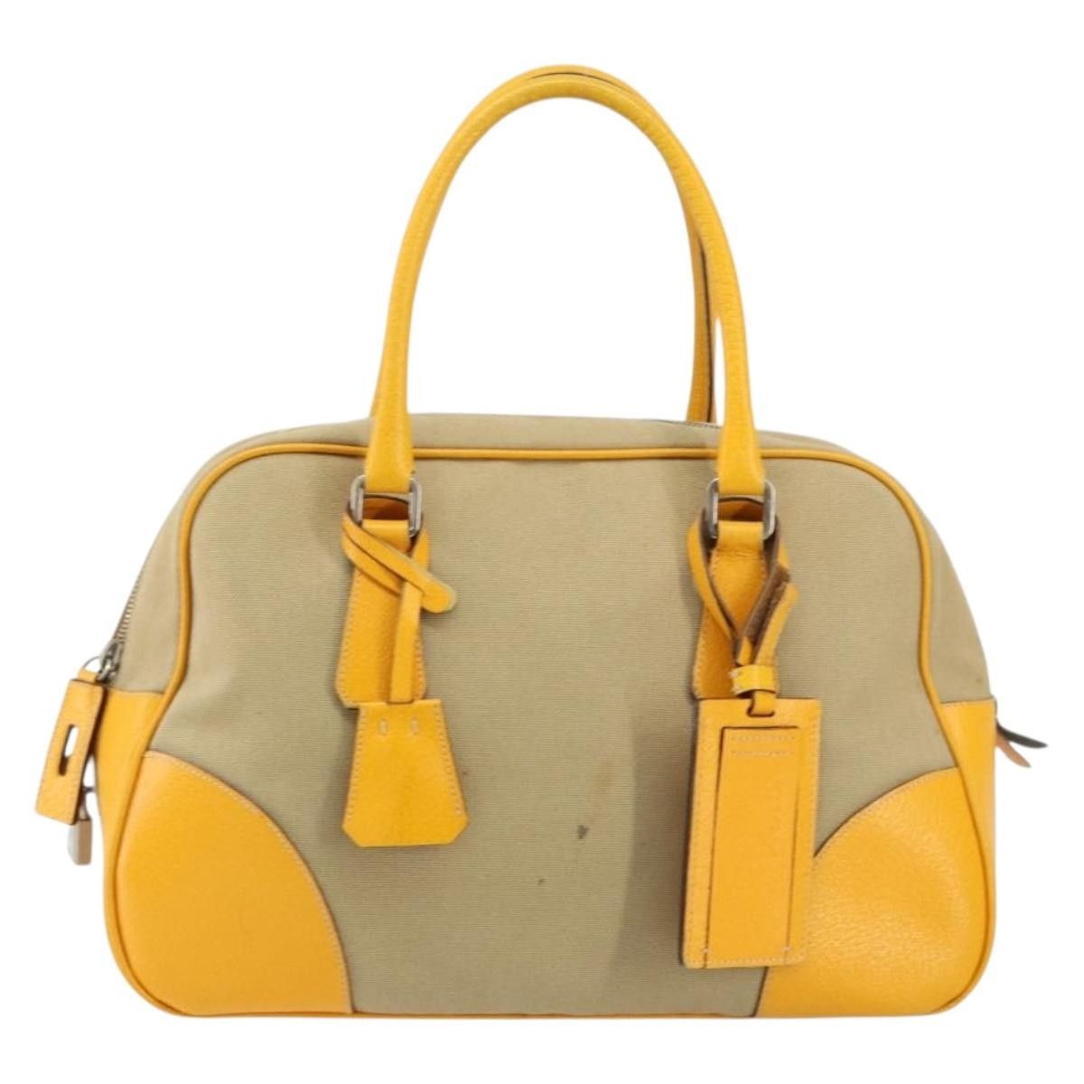 Prada Prada Bowler Bag Canvas with Leather Size ONE SIZE - 20 Thumbnail