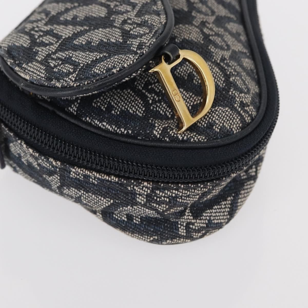 Dior Christian Dior Saddle Zip Pouch Diorissimo Canvas Size ONE SIZE - 8 Thumbnail