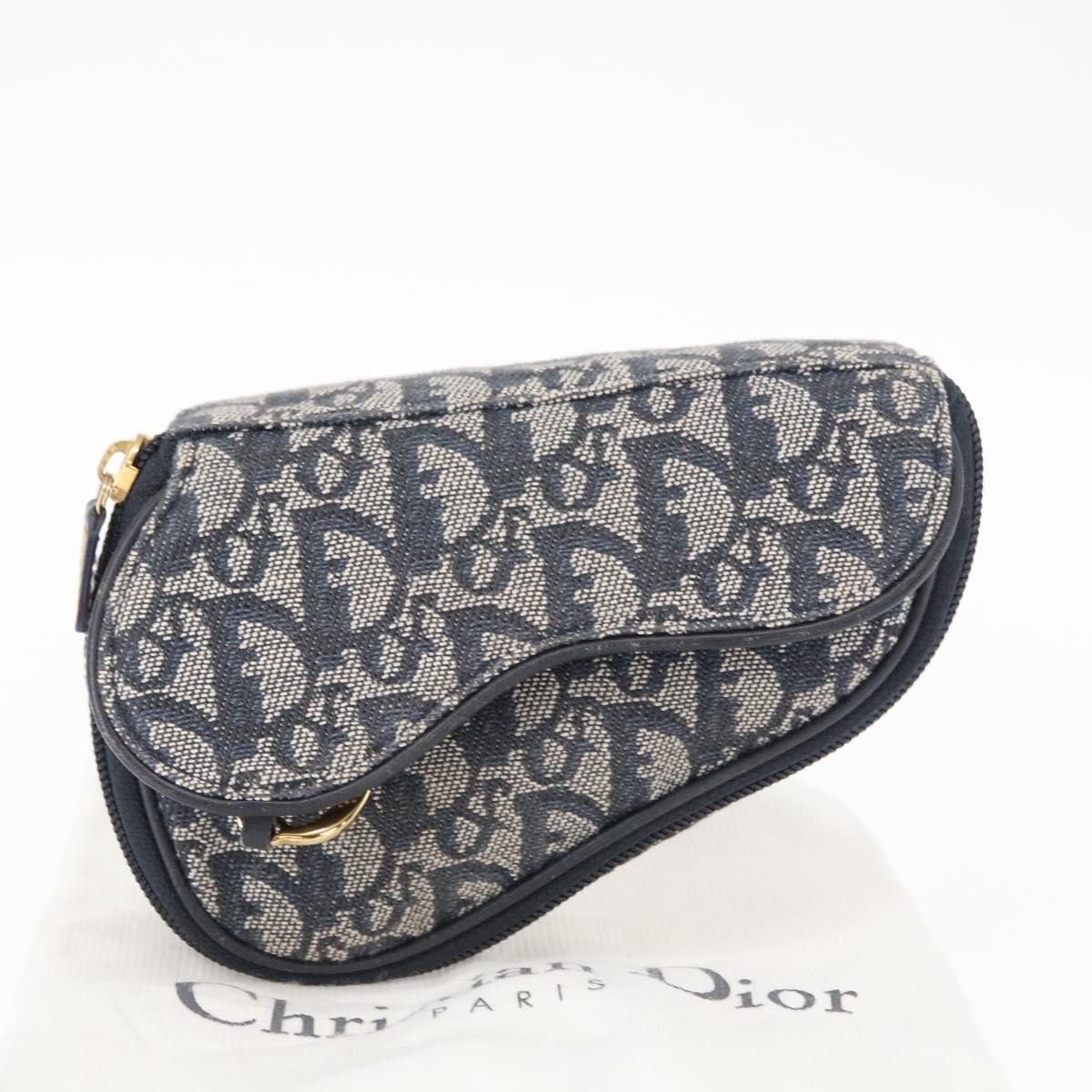 Dior Christian Dior Saddle Zip Pouch Diorissimo Canvas Size ONE SIZE - 13 Thumbnail