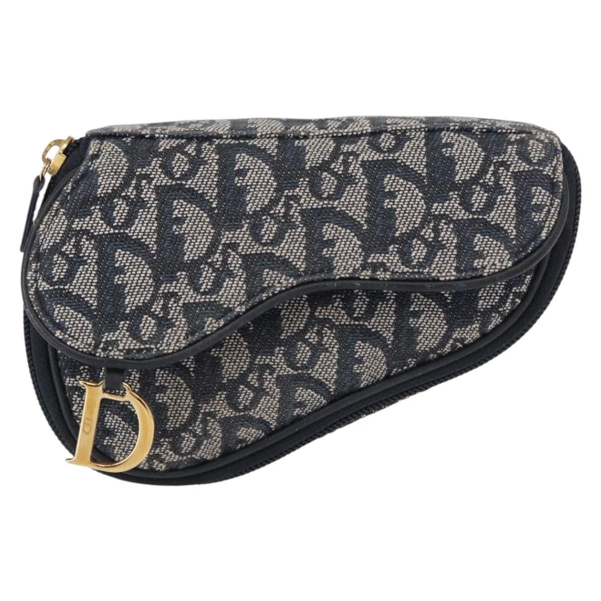Dior Christian Dior Saddle Zip Pouch Diorissimo Canvas Size ONE SIZE - 17 Thumbnail