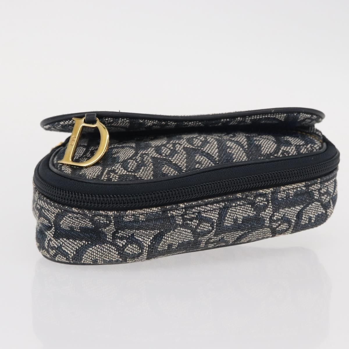 Dior Christian Dior Saddle Zip Pouch Diorissimo Canvas Size ONE SIZE - 16 Thumbnail
