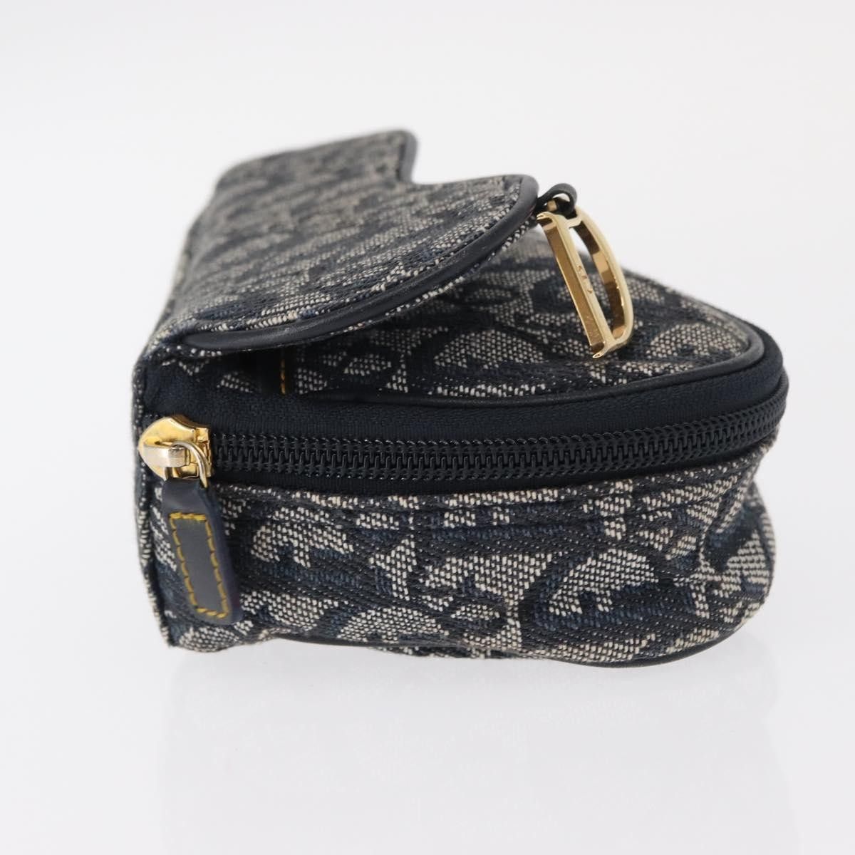 Dior Christian Dior Saddle Zip Pouch Diorissimo Canvas Size ONE SIZE - 4 Thumbnail