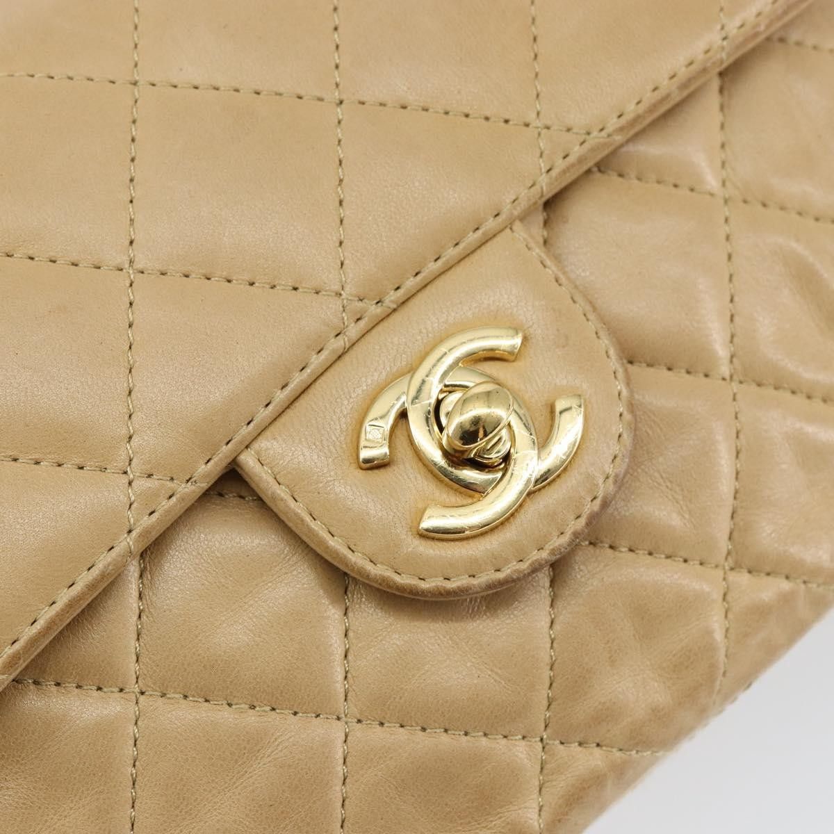 Chanel Chanel Vintage Square Classic Single Flap Bag Quilted Lambskin Size ONE SIZE - 13 Thumbnail