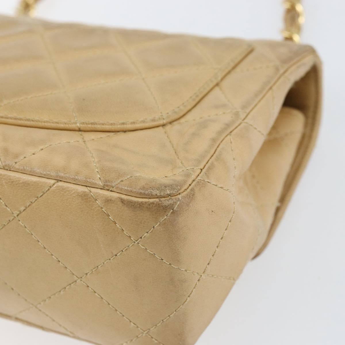 Chanel Chanel Vintage Square Classic Single Flap Bag Quilted Lambskin Size ONE SIZE - 12 Thumbnail