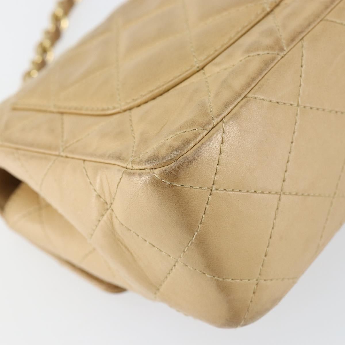 Chanel Chanel Vintage Square Classic Single Flap Bag Quilted Lambskin Size ONE SIZE - 11 Thumbnail