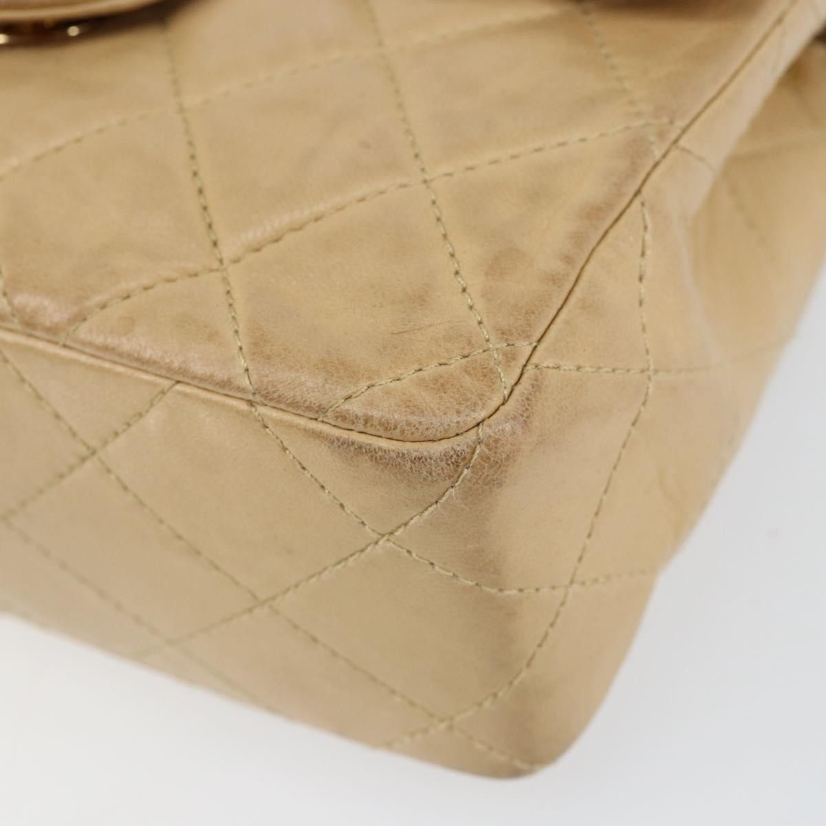 Chanel Chanel Vintage Square Classic Single Flap Bag Quilted Lambskin Size ONE SIZE - 9 Thumbnail