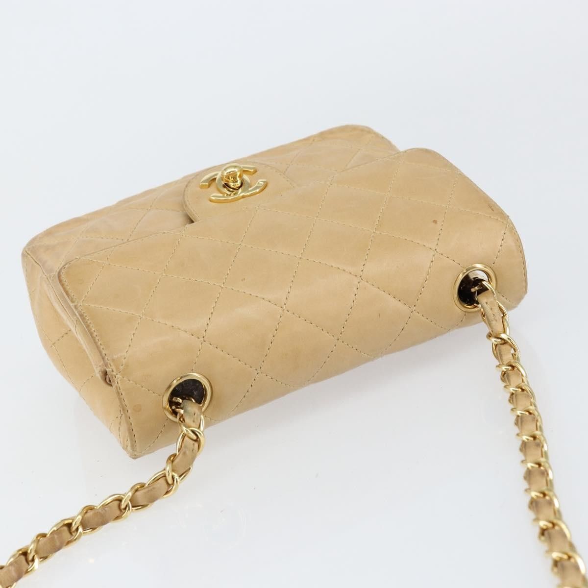Chanel Chanel Vintage Square Classic Single Flap Bag Quilted Lambskin Size ONE SIZE - 19 Thumbnail