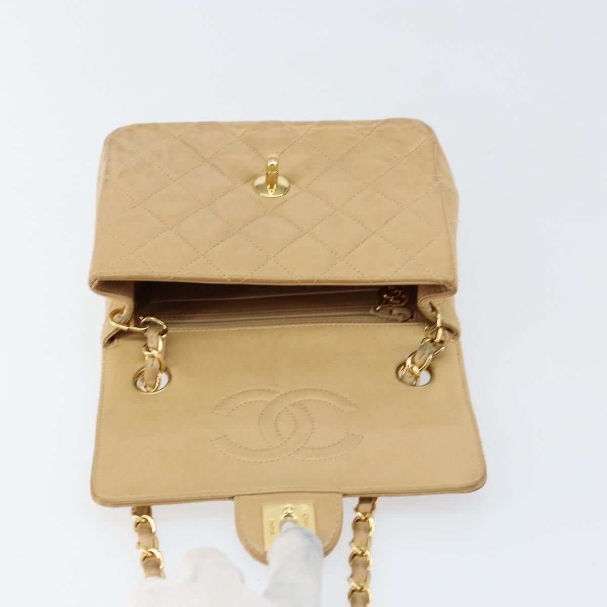 Chanel Chanel Vintage Square Classic Single Flap Bag Quilted Lambskin Size ONE SIZE - 20 Thumbnail