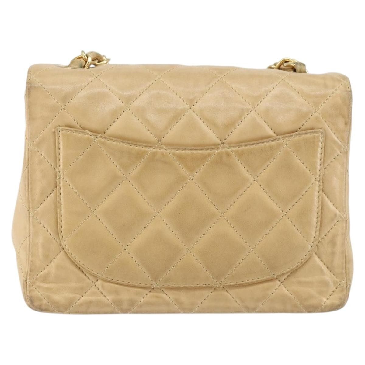 Chanel Chanel Vintage Square Classic Single Flap Bag Quilted Lambskin Size ONE SIZE - 2 Thumbnail