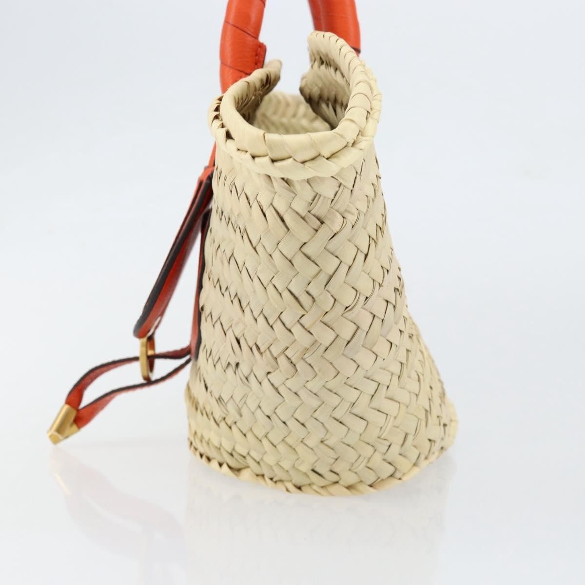 Chloe Chloe Marcie Basket Bag Raffia and Leather Size ONE SIZE - 4 Thumbnail