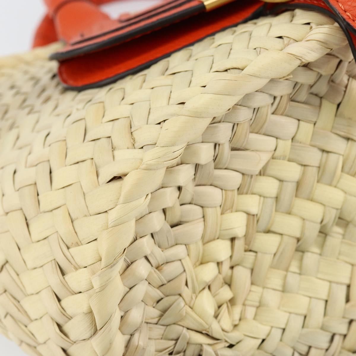 Chloe Chloe Marcie Basket Bag Raffia and Leather Size ONE SIZE - 8 Thumbnail