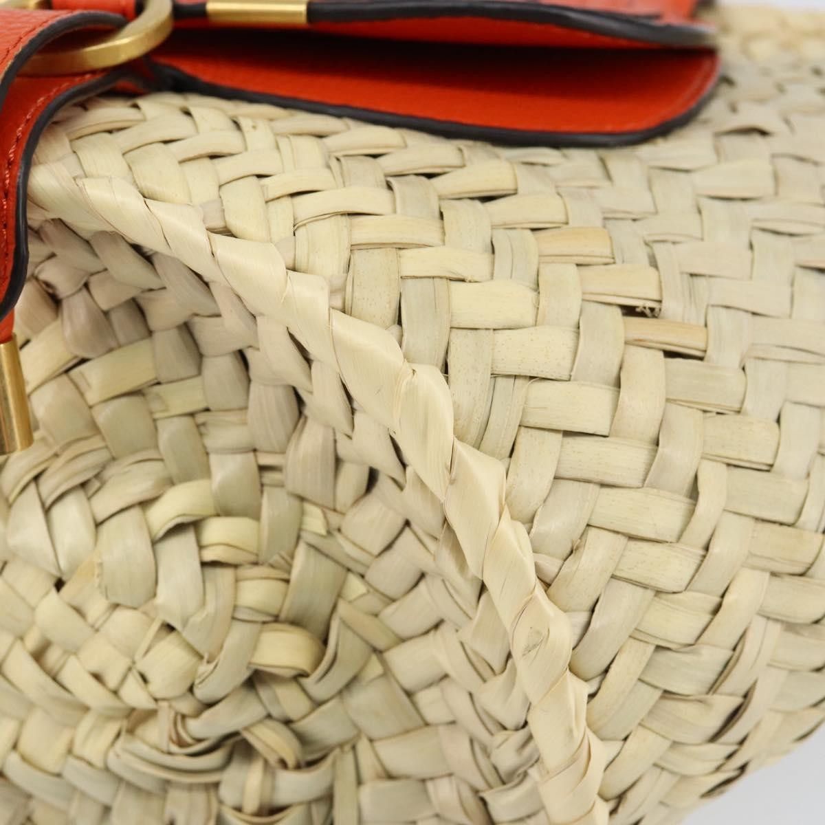 Chloe Chloe Marcie Basket Bag Raffia and Leather Size ONE SIZE - 10 Thumbnail
