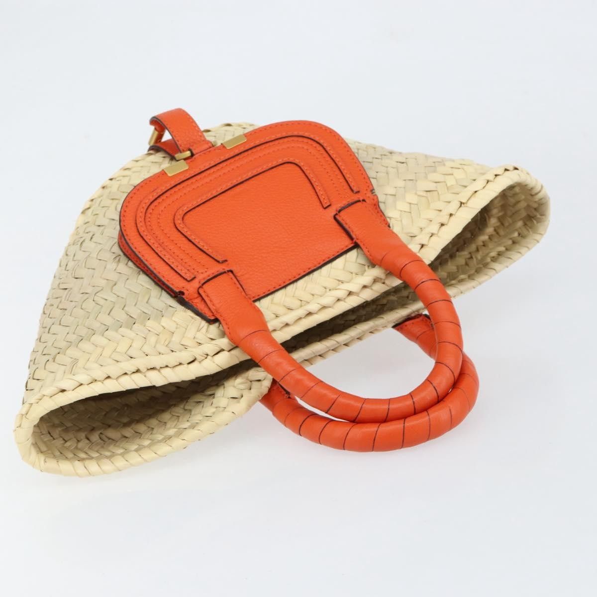 Chloe Chloe Marcie Basket Bag Raffia and Leather Size ONE SIZE - 15 Thumbnail