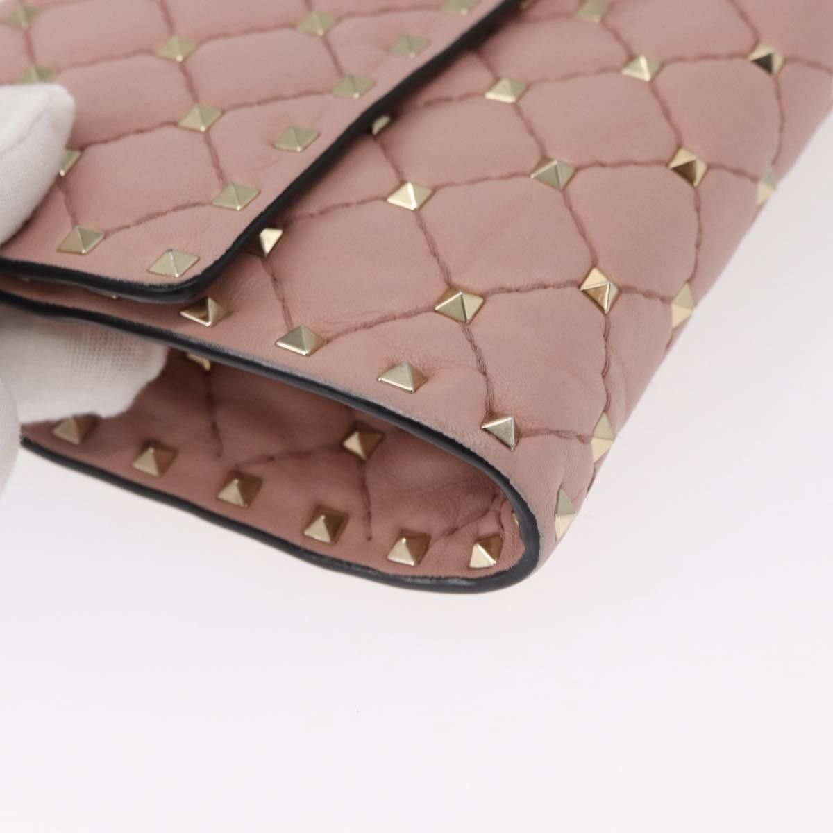 Valentino Valentino Garavani Rockstud Spike Wallet on Chain Quilted Leather Size ONE SIZE - 10 Thumbnail