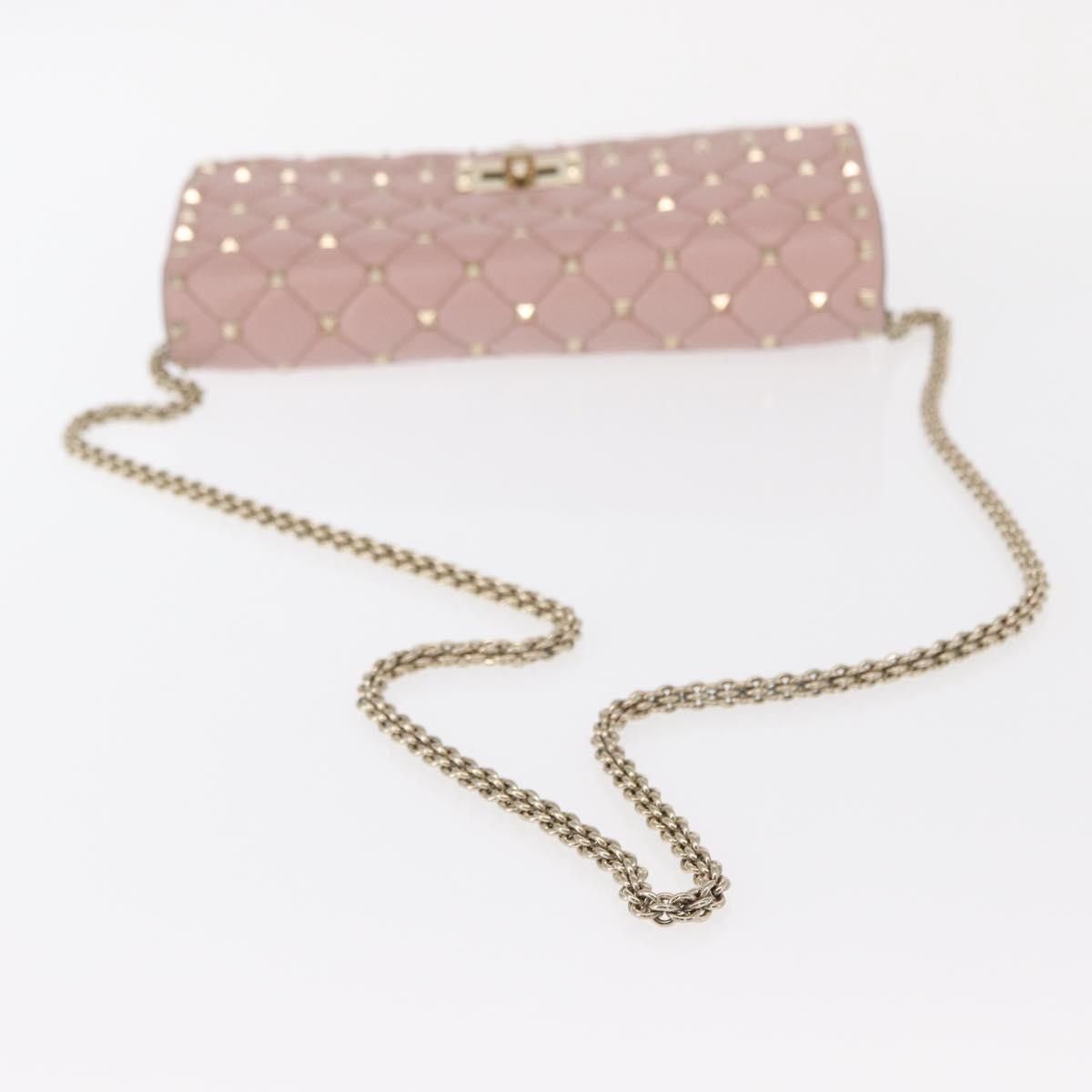 Valentino Valentino Garavani Rockstud Spike Wallet on Chain Quilted Leather Size ONE SIZE - 8 Thumbnail