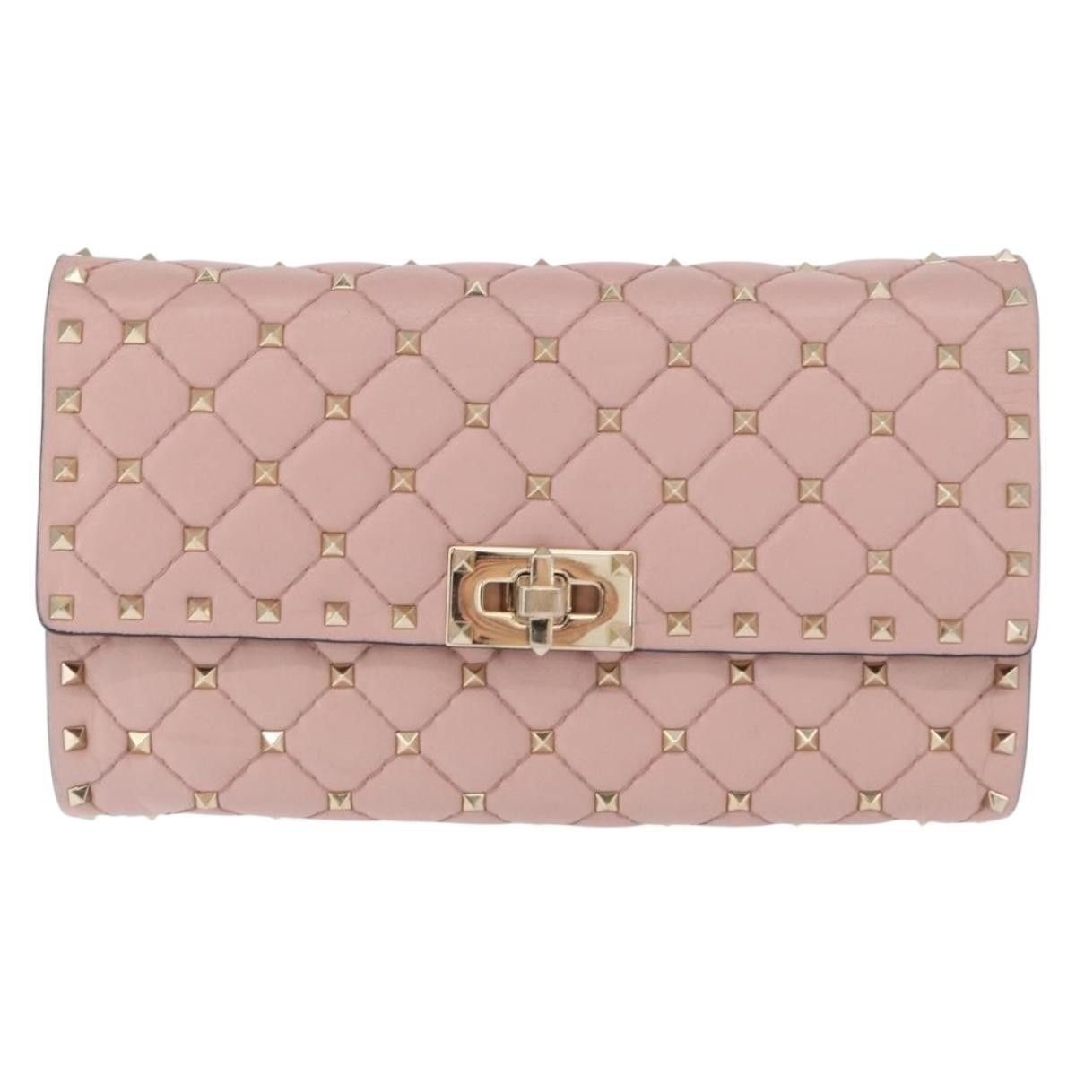 Valentino Valentino Garavani Rockstud Spike Wallet on Chain Quilted Leather Size ONE SIZE - 19 Thumbnail