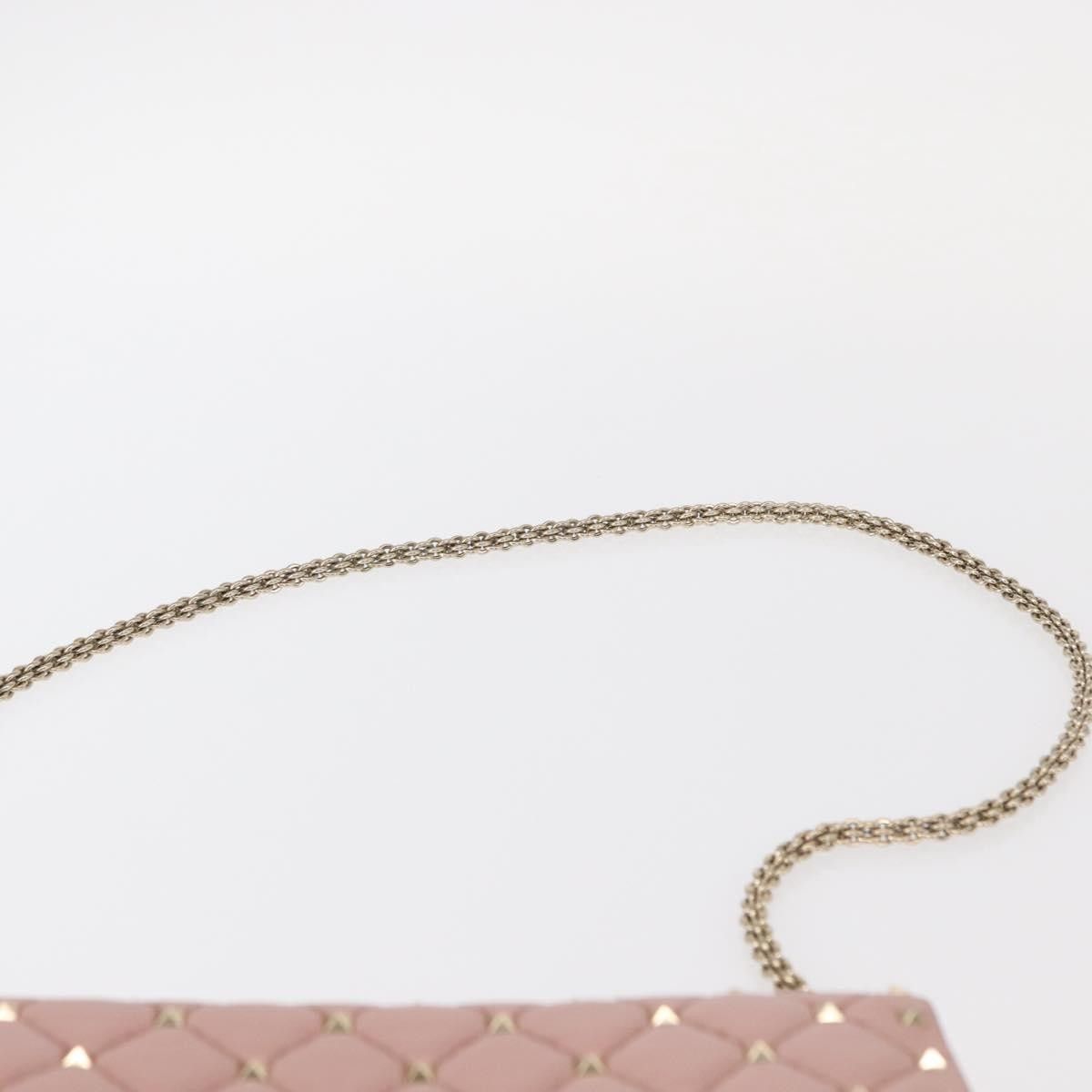 Valentino Valentino Garavani Rockstud Spike Wallet on Chain Quilted Leather Size ONE SIZE - 20 Thumbnail