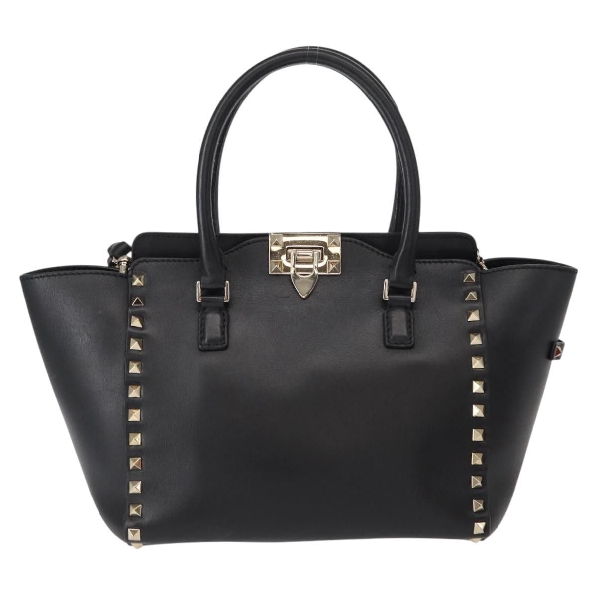 Valentino Valentino Garavani Rockstud Tote Rigid Leather Size ONE SIZE - 18 Thumbnail