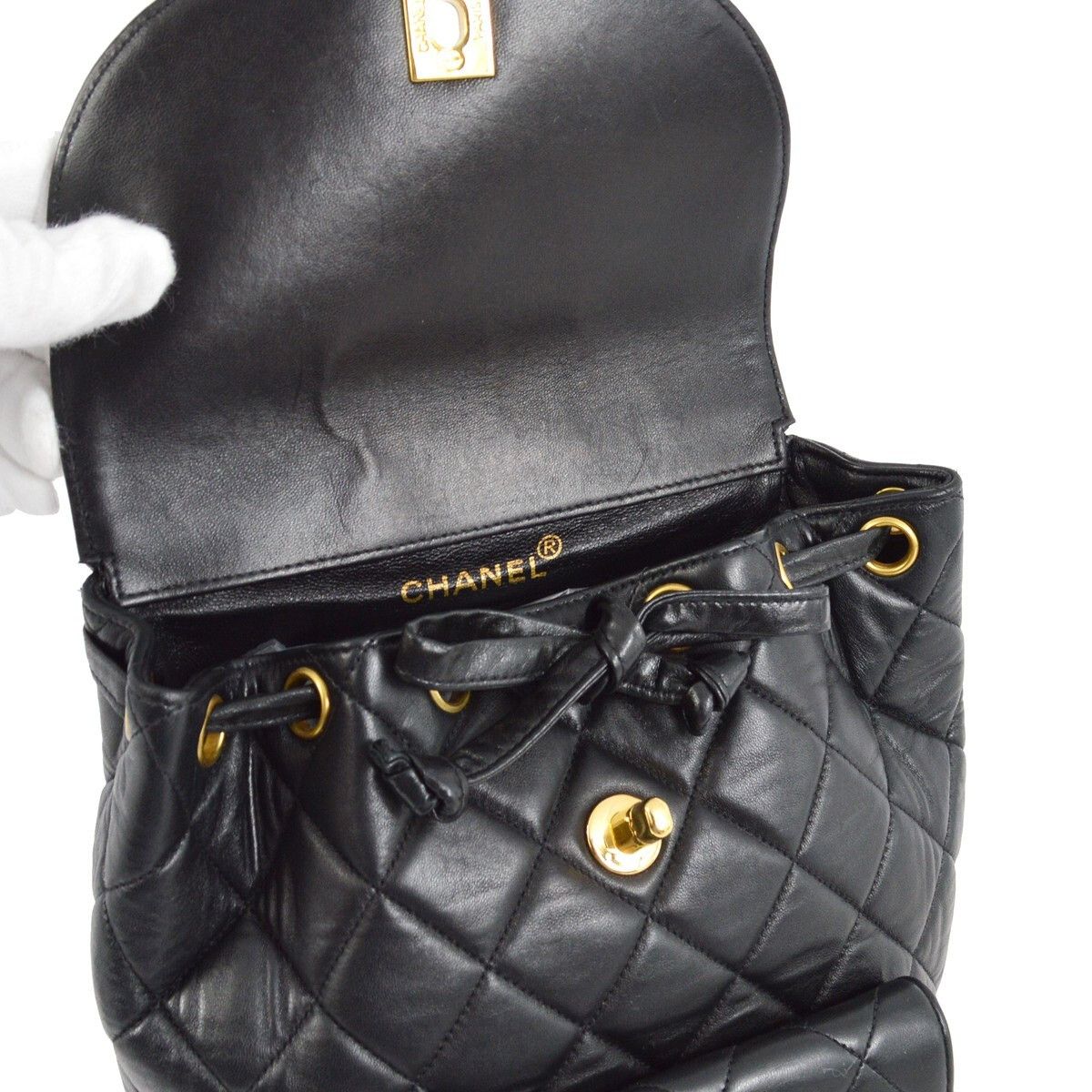 Chanel Chanel Duma Drawstring Backpack Quilted Leather Size ONE SIZE - 7 Thumbnail