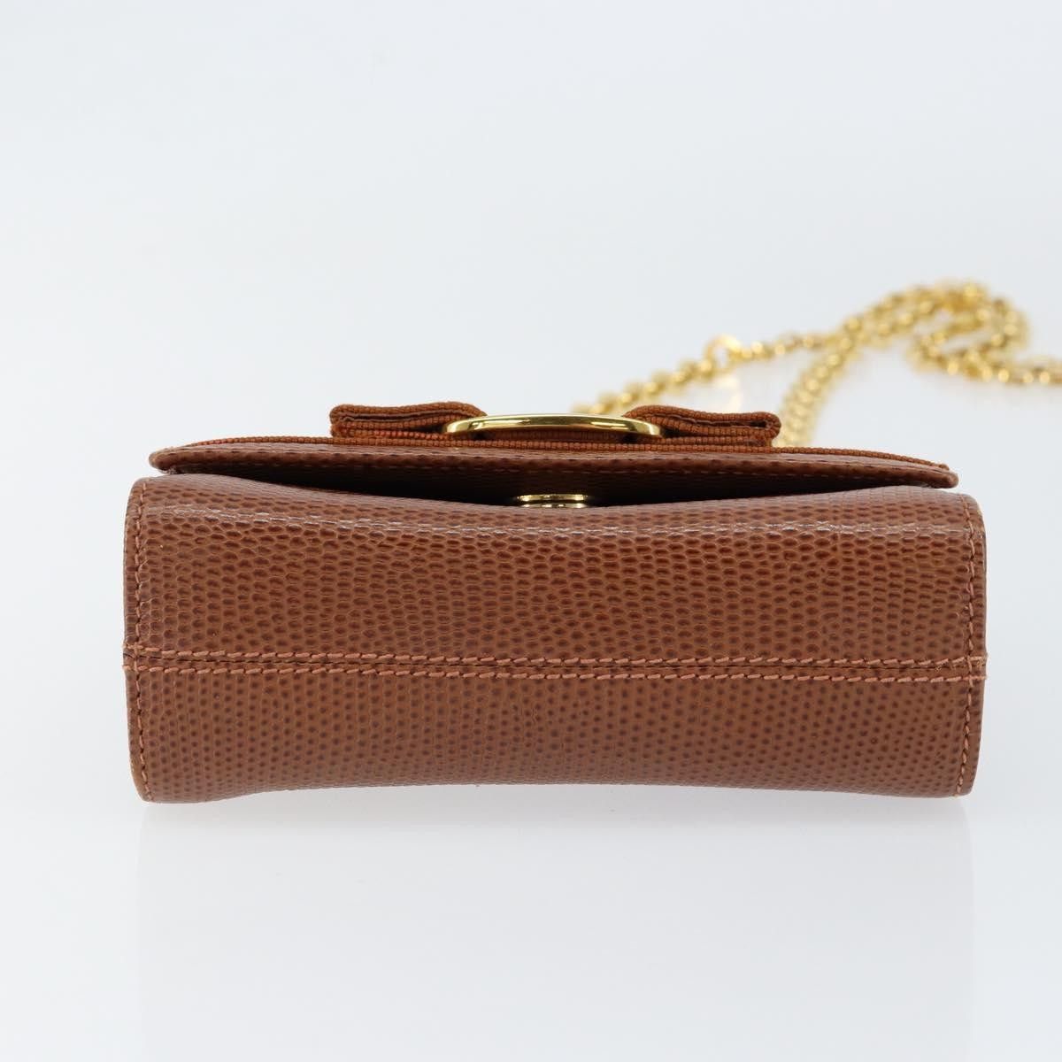 Salvatore Ferragamo Salvatore Ferragamo Vala Embossed Leather Size ONE SIZE - 15 Thumbnail