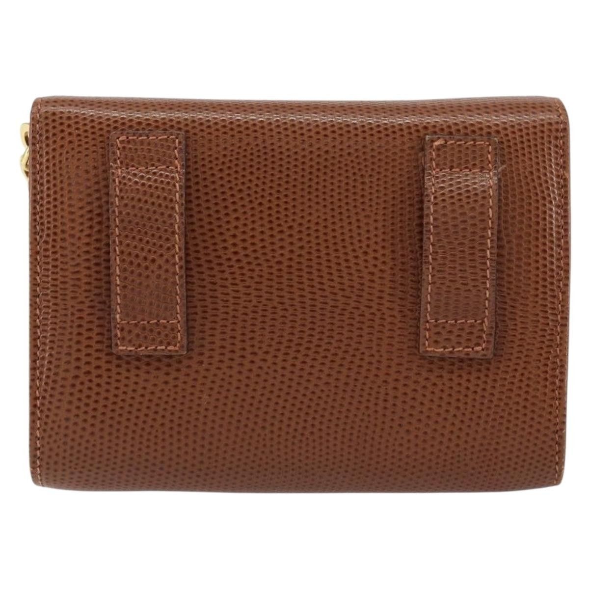 Salvatore Ferragamo Salvatore Ferragamo Vala Embossed Leather Size ONE SIZE - 2 Thumbnail