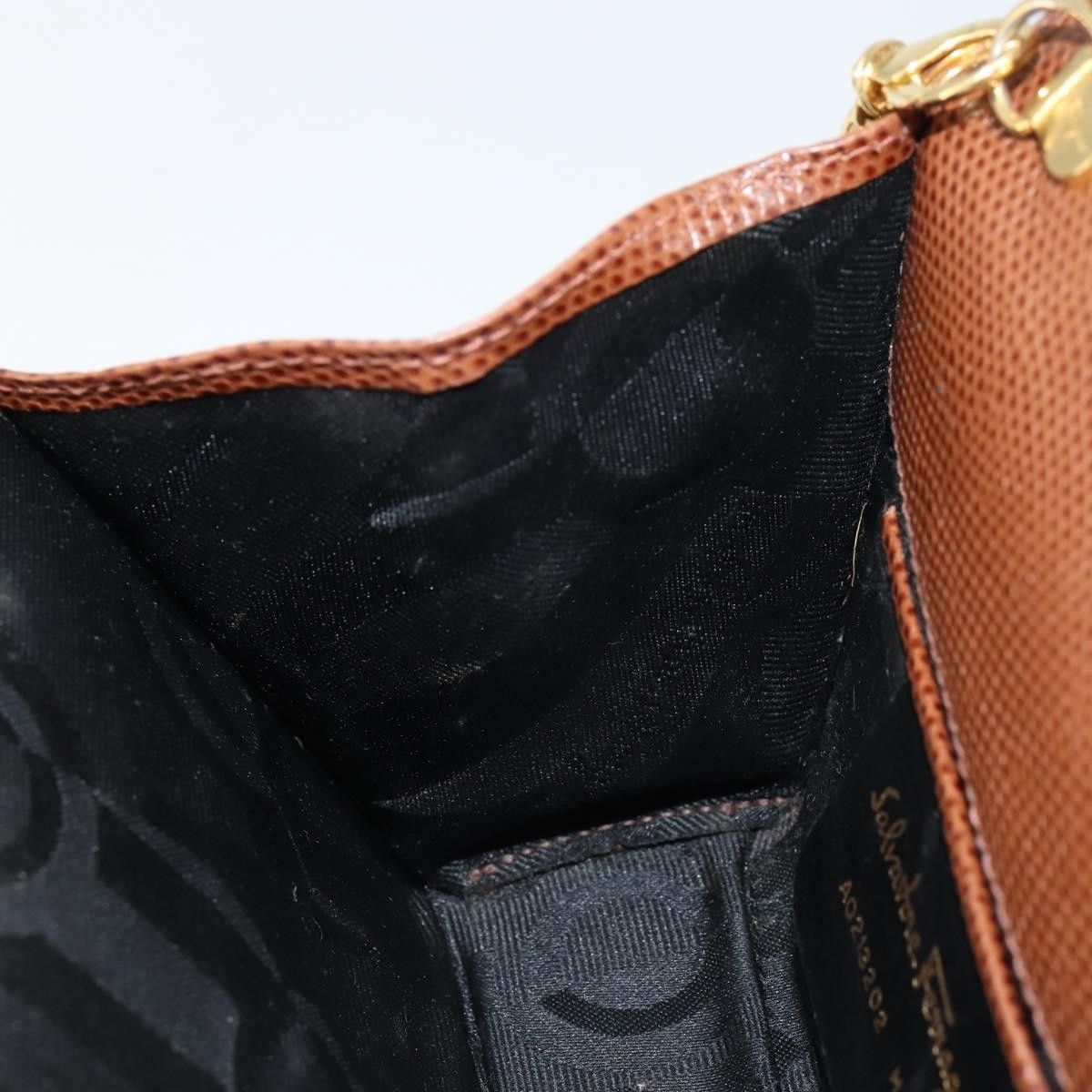 Salvatore Ferragamo Salvatore Ferragamo Vala Embossed Leather Size ONE SIZE - 20 Thumbnail