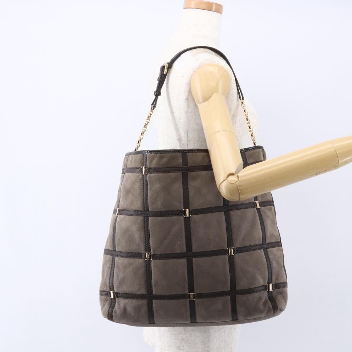 Salvatore Ferragamo Salvatore Ferragamo Vala Shoulder Bag Suede Size ONE SIZE - 13 Thumbnail