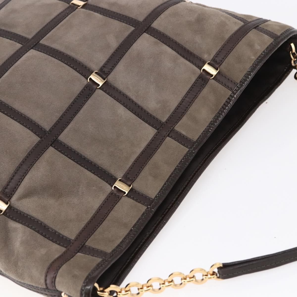 Salvatore Ferragamo Salvatore Ferragamo Vala Shoulder Bag Suede Size ONE SIZE - 14 Thumbnail